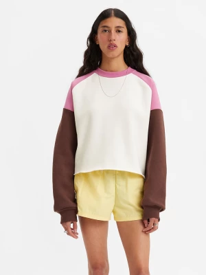 Levi´s Bluza "Graphic Campout" w kolorze biało-różowym rozmiar: L