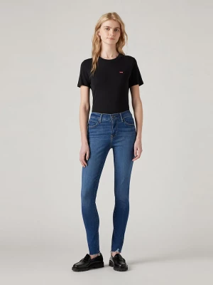 Levi´s Dżinsy "710" - Skinny fit - w kolorze granatowym rozmiar: W25/L28