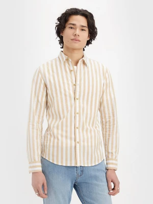 Levi´s Koszula - Slim fit - w kolorze brzoskwiniowo-białym rozmiar: XL