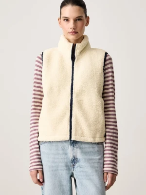 Levi's bezrękawnik damski polarowy MORRISON SHERPA żółty