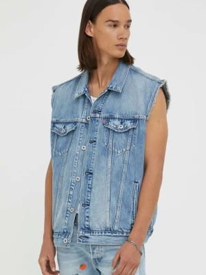 Levi's bezrękawnik jeansowy RELAXED niebieski