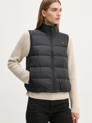 Levi's bezrękawnik puchowy damski kolor czarny przejściowy A8523