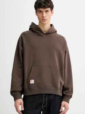 Levi's bluza bawełniana x Toy Story męska kolor brązowy z kapturem z nadrukiem 0034R