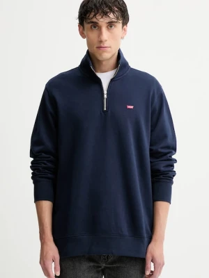 Levi's bluza bawełniana męska kolor granatowy gładka A8606
