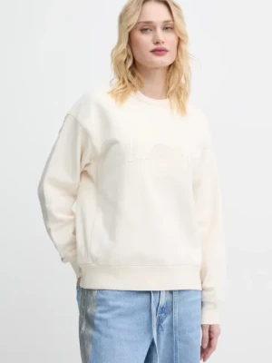 Levi's bluza damska kolor beżowy z nadrukiem