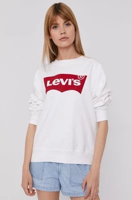 Levi's Bluza damska kolor biały gładka 18686.0011-Neutrals