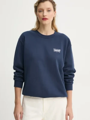 Zdjęcie produktu Levi's bluza damska kolor granatowy gładka A8800
