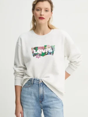 Levi's bluza damska kolor szary gładka A8800