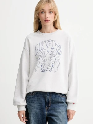 Levi's bluza damska kolor szary z nadrukiem A7288