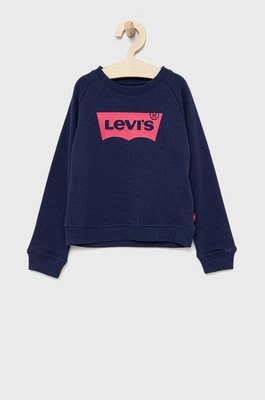 Levi's bluza dziecięca kolor granatowy z nadrukiem