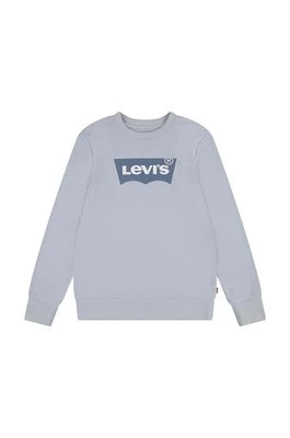 Levi's bluza dziecięca kolor niebieski z nadrukiem