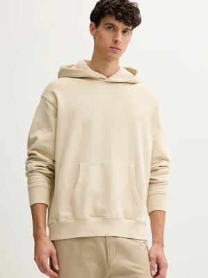 Levi's bluza męska kolor beżowy z kapturem gładka A8435