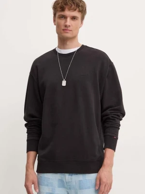 Levi's bluza męska kolor czarny z kapturem gładka A9244