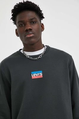 Levi's bluza męska kolor czarny z nadrukiem
