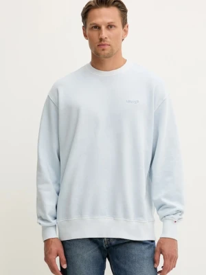 Levi's bluza męska kolor niebieski gładka A9244