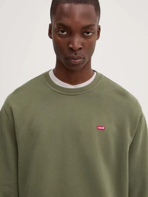 Levi's bluza męska kolor zielony gładka