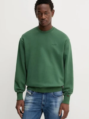 Levi's bluza męska kolor zielony z kapturem gładka A9244