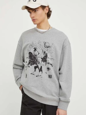 Levi's bluza męska z bawełną RELAXD GRAPHIC CREW szary