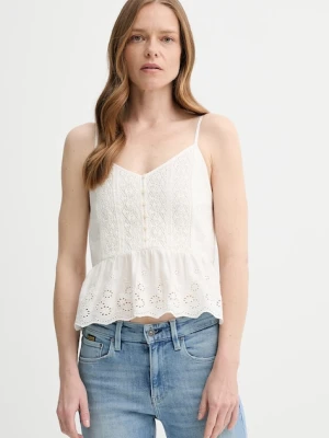 Levi's bluzka bawełniana CORA SL BLOUSE damska kolor beżowy gładka 001SI