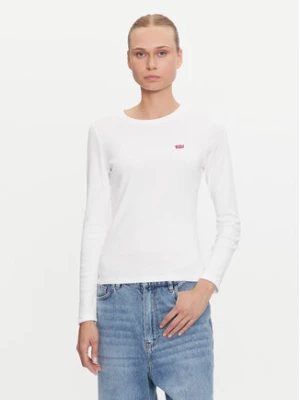 Levi's® Bluzka Essential Housemark 000KL-0000 Biały Regular Fit