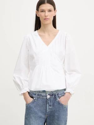 Levi's bluzka kopertowa damska bawełniana SOLEIL WRAP biały