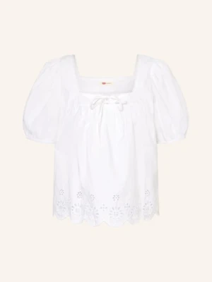 Levi's® Bluzka Z Koronką Z Otworami weiss