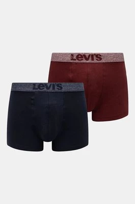 Levi's bokserki 2-pack męskie kolor bordowy 37149-1002