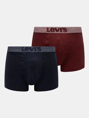 Levi's bokserki 2-pack męskie kolor bordowy 37149-1002