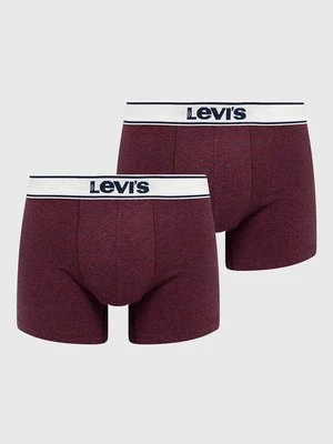 Levi's Bokserki (2-pack) męskie kolor brązowy 37149.0401-red