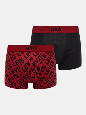 Levi's bokserki 2-pack męskie kolor czerwony 37149-1012