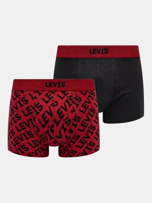 Levi's bokserki 2-pack męskie kolor czerwony 37149-1012