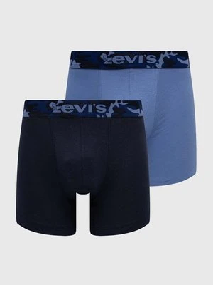 Levi's bokserki 2-pack męskie kolor niebieski