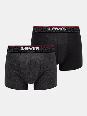 Levi's bokserki 2-pack męskie kolor szary 37149-1013