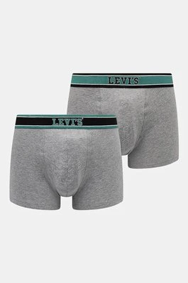 Levi's bokserki 2-pack męskie kolor szary 37149-1019