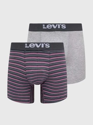 Levi's bokserki 2-pack męskie kolor szary