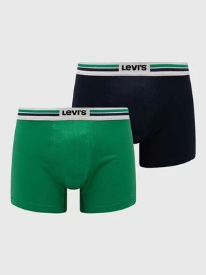 Levi's bokserki 2-pack męskie kolor zielony