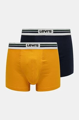 Levi's bokserki 2-pack męskie kolor żółty 37149-1005