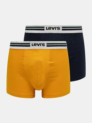 Levi's bokserki 2-pack męskie kolor żółty 37149-1005