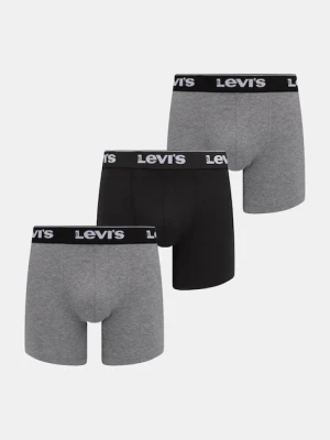 Levi's bokserki 3-pack kolor szary 37149-1201
