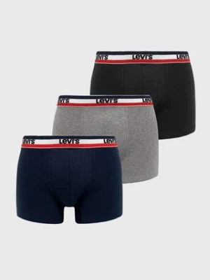 Levi's Bokserki (3-pack) męskie kolor czarny 37149.0544-blackgreym