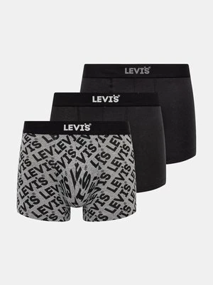 Levi's bokserki 3-pack męskie kolor czarny 37149-1033