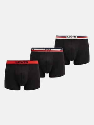 Levi's bokserki 3-pack męskie kolor czarny 37149-1036