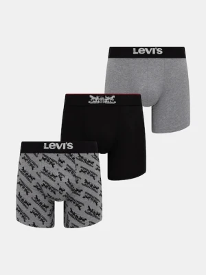 Levi's bokserki 3-pack męskie kolor czarny 37149-1187