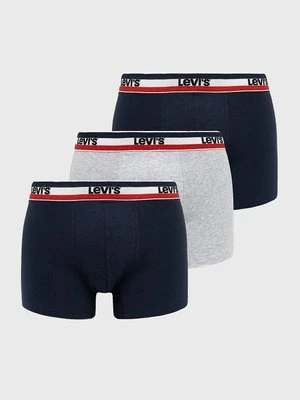 Levi's Bokserki (3-pack) męskie kolor granatowy 37149.0542-navygreyme