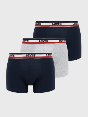 Levi's Bokserki (3-pack) męskie kolor granatowy 37149.0542-navygreyme