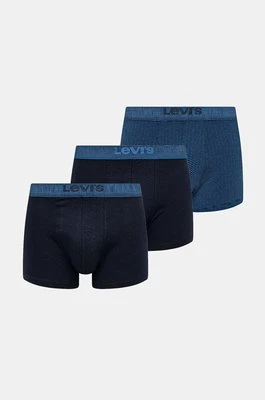 Levi's bokserki 3-pack męskie kolor niebieski 37149-1035