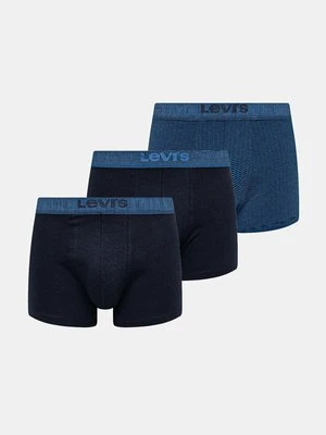 Levi's bokserki 3-pack męskie kolor niebieski 37149-1035