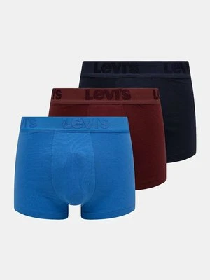 Levi's bokserki 3-pack męskie kolor niebieski 37149-1040