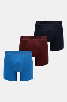 Levi's bokserki 3-pack męskie kolor niebieski 37149-1041