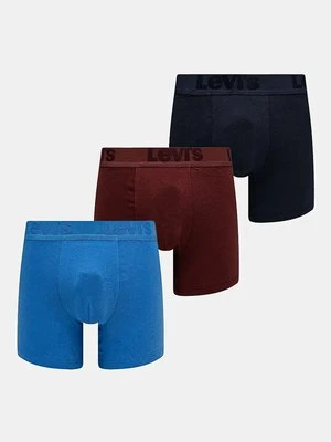 Levi's bokserki 3-pack męskie kolor niebieski 37149-1041